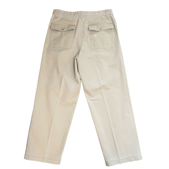 Old Navy Flat Front Straight Leg Khaki Chino Pant Light Tan Vintage Size 33x30 - Picture 2 of 9